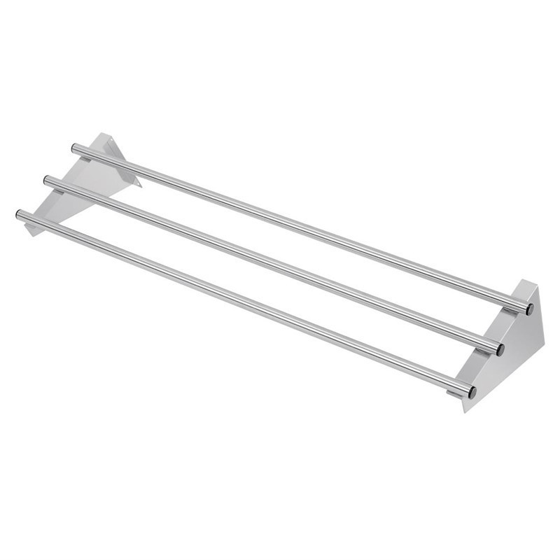 Tubular Stainless Steel Wall Shelf - 1200 X 300 mm - Vogue - Fourniresto