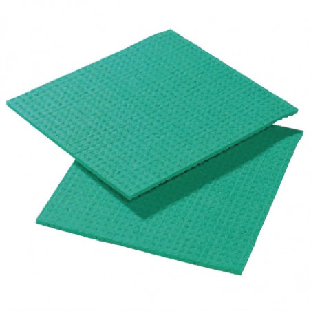 Green Spongyl Cloth - Pack of 10 - FourniResto - Fourniresto