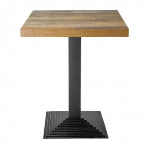 Τραπέζι με τετράγωνο πόδι σε σχήμα σκάλας από χυτοσίδηρο 425 x 720 χιλιοστά - Bolero - Fourniresto