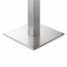 Pied De Table Carré En Inox 720 X 430 Mm - Bolero - Fourniresto