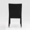Καρέκλα από ροτίνα σε ανθρακί γκρι - Σετ 4 τεμαχίων - Bolero - Fourniresto