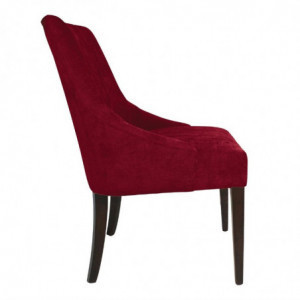 Chaise de Restauration Rouge Foncé Finesse - Lot de 2 - Bolero - Fourniresto