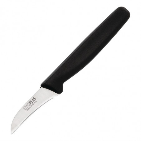 Μαχαίρι ξεφλουδίσματος μαύρο λεπίδα 6,5 εκ - Hygiplas - Fourniresto