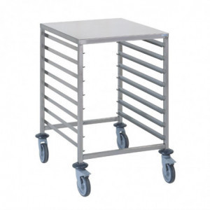 Sliding Shelf Trolley with GN 2/1 Tray Tournus 8 Levels - Tournus - Fourniresto