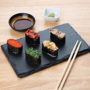 Natural Slate GN 1/4 Tray - Set of 2 - Olympia - Fourniresto