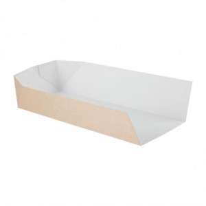 Ανακυκλώσιμος κουτί σάντουιτς 80 x 250 χιλιοστά - Πακέτο 500 τεμαχίων - Colpac - Fourniresto