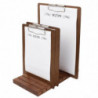 Plywood A4 Menu Holder Plaque - Olympia - Fourniresto