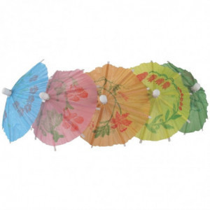 Ομπρέλες χαρτιού σε διάφορα χρώματα - Πακέτο 144 - Πάρτι - Fourniresto