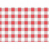 Greaseproof Paper Vichy Red 190 x 310 mm - Pack of 200 - FourniResto - Fourniresto