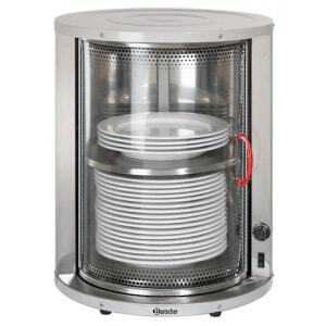 Electric round plate warmer for 40 plates