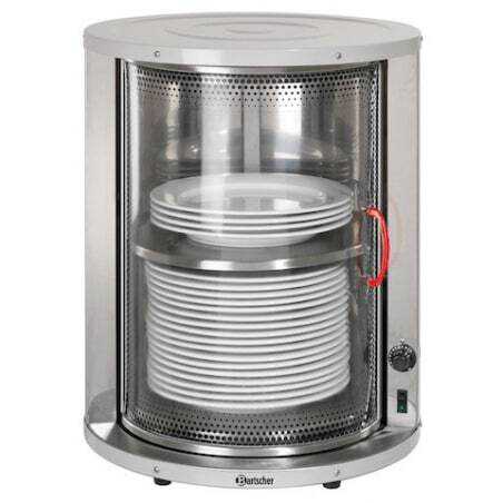 Electric round plate warmer for 40 plates