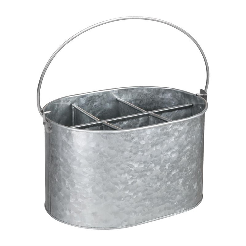 Galvanized Table Organizer 245 x 175 mm - Olympia - Fourniresto