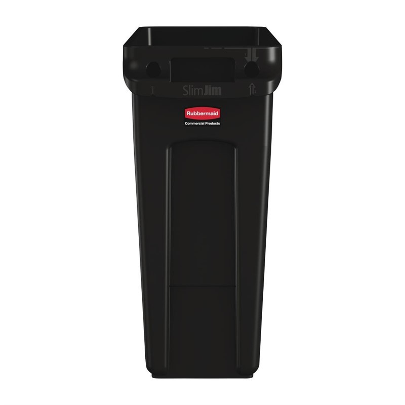 Recycling Collector with Black Ventilation Ducts 60 L - Rubbermaid - Fourniresto
