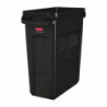 Recycling Collector with Black Ventilation Ducts 60 L - Rubbermaid - Fourniresto