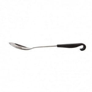Perforated Serving Spoon Black Handle Stainless Steel 340 mm - Vogue - Fourniresto