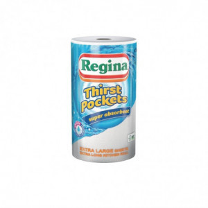 Χαρτί κουζίνας Regina Thirst Pockets 100 φύλλα - Σετ 6 τεμαχίων - FourniResto - Fourniresto