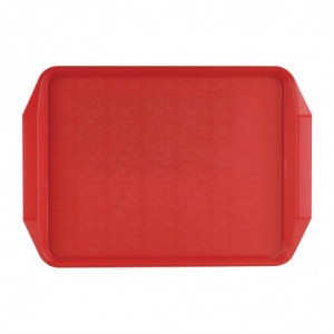 Red Tray with Handles 435x305mm - Roltex - Fourniresto