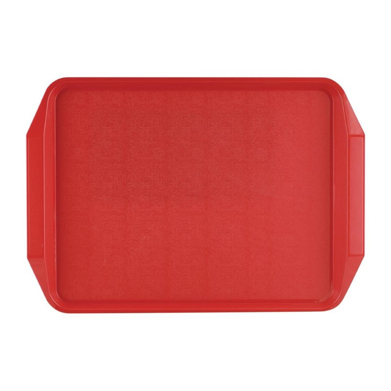 Κόκκινο πιάτο με λαβές 435x305mm - Roltex - Fourniresto