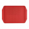 Red Tray with Handles 435x305mm - Roltex - Fourniresto