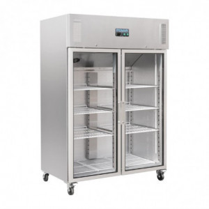 Ψυγείο επίδειξης θετικής θερμοκρασίας μονό GN 2/1 σειρά G 600 L - Polar - Fourniresto