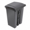 Black 45L Pedal Kitchen Bin - Jantex - Fourniresto