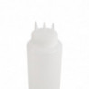 Flexible Transparent Bottle 3 nozzles 908ml - Vogue - Fourniresto