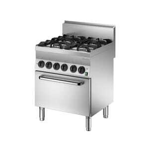 Four-burner stove with electric oven GN1/1 Series 650