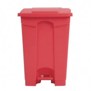 White 45L Pedal Kitchen Bin - Jantex - Fourniresto