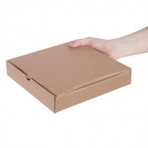 Kraft Pizza Boxes 23cm - Pack of 100 - Fiesta Green - Fourniresto