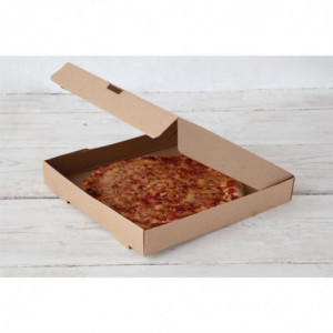 Kraft Pizza Boxes 30cm - Pack of 100 - Fiesta Green - Fourniresto
