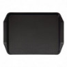 Black Rectangular Tray with Polypropylene Handles Fast Food 430mm - Cambro - Fourniresto