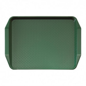 Rectangular Green Tray with Polypropylene Handles Fast Food 430mm - Cambro - Fourniresto