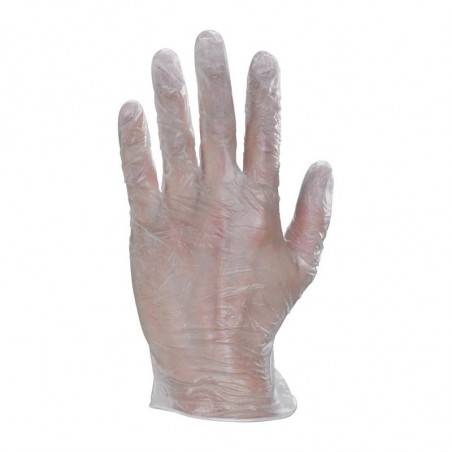 Απορριπτικά γάντια από βινύλιο μη πουδραρισμένα μεγέθους XL - Πακέτο 100 τεμαχίων - FourniResto - Fourniresto