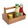 Wooden Acacia Condiment Basket - T&G Woodware - Fourniresto