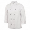 Σακάκι Κουζίνας Unisex Chicago Μακρυμάνικο Λευκό Μέγεθος L - Whites Chefs Clothing - Fourniresto