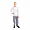 Unisex Chicago Long Sleeve White Chef Jacket Size XXL - Whites Chefs Clothing - Fourniresto