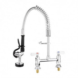 Stainless Steel Double Spray Tap - Vogue