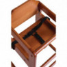 High Chair in Dark Wood Finish - Bolero - Fourniresto