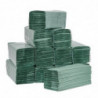 Χαρτοπετσέτες Χεριών 1 Φύλλο Πτυσσόμενες σε Σχήμα Ζ Πράσινες - Σετ 12 - Jantex