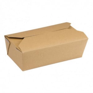 Rectangular Kraft Food Boxes - 985ml - Pack of 250 - Colpac