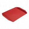 Ορθογώνιο πλατώ πολυπροπυλενίου Fast Food Κόκκινο 410mm - Cambro - Fourniresto