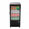 Black Refrigerated Display Case With Curved Doors 86 L - Polar - Fourniresto