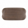 Wave 43x23cm Rosewood Veined Service Tray - Roltex - Fourniresto