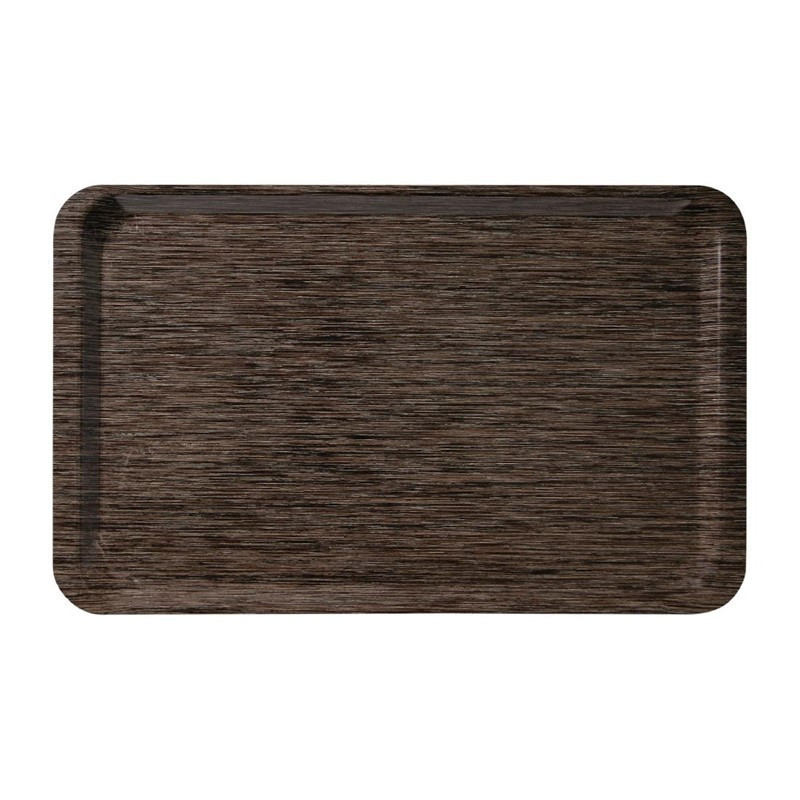 Melamine GN1/1 530x325mm Service Tray Wenge - Roltex - Fourniresto