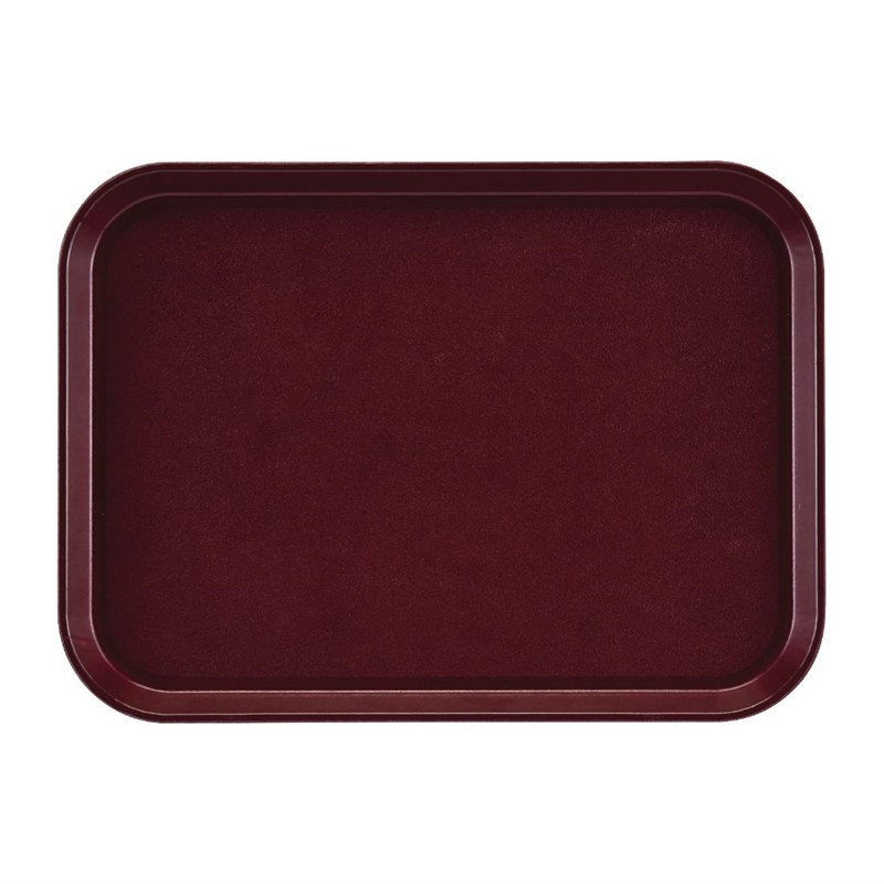 Rectangular Non-Slip Fiberglass EpicTread Bordeaux Tray 350mm - Cambro - Fourniresto