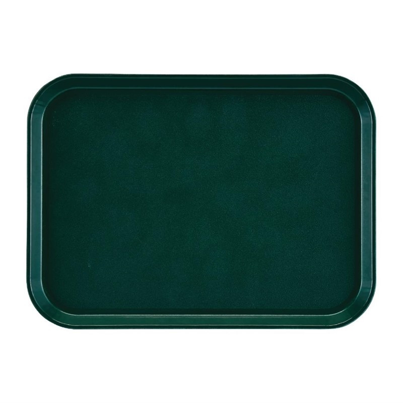 Ορθογώνιο αντιολισθητικό πλατώ από γυαλί με ίνες EpicTread Πράσινο 415mm - Cambro - Fourniresto