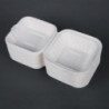 Hinged Bagasse Compostable Trays - 500 ml - Pack of 250 - Fiesta Green