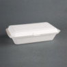 Hinged Bagasse Compostable Trays - L 248mm - Pack of 250 - Fiesta Green