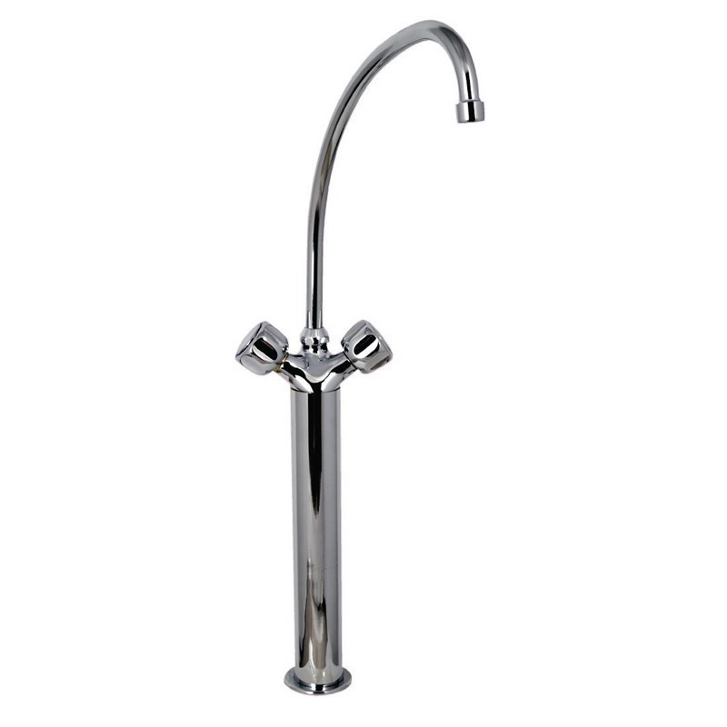 Single-hole Heavy Model 3/4" Mixer Tap with 2 Column Faucets - L 200mm - FourniResto