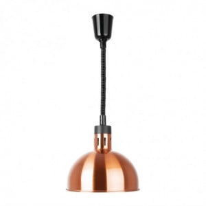 Retractable Dome Heating Lamp in Steel-Copper - Buffalo